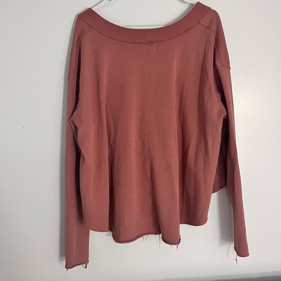 Pink V Neck Urban Outfitters Sweater - Picture 4 of 7